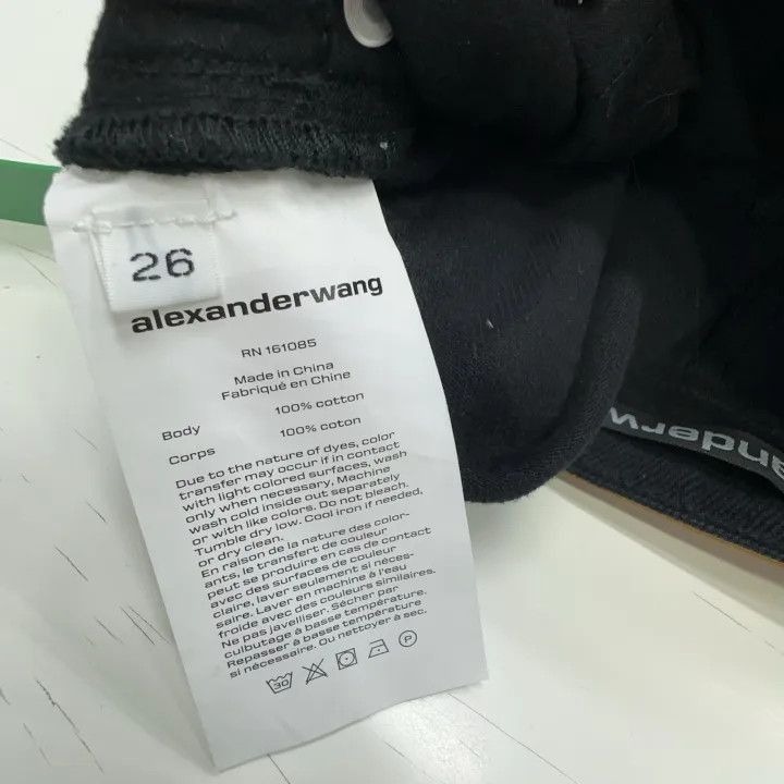 Alexander Wang Alexander Wang Black Wide-Leg Denim Trousers - Size 26" / US 2 / IT 38 - 3 Thumbnail