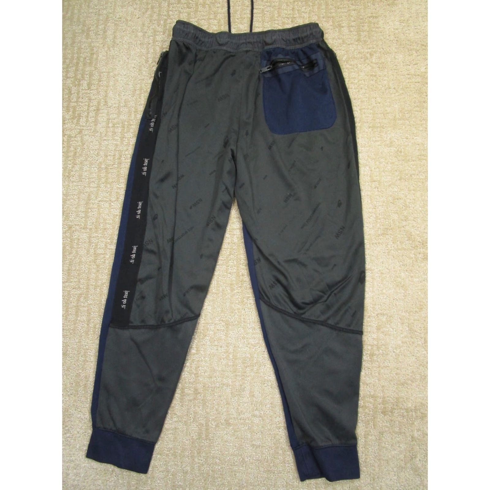 Nike Nike Joggers Men L Blue Color Block Tapered Sportswear Running & Training pants Size US 33 - 3 Thumbnail
