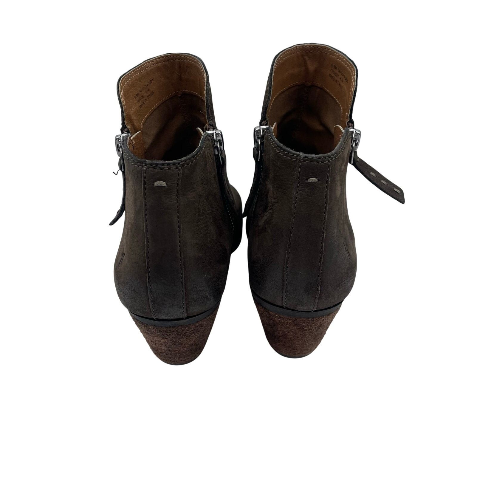 Frye Frye Judith Double Zip Leather Boots Brown Booties Women 6.5 Size US 6.5 / IT 36.5 - 5 Thumbnail