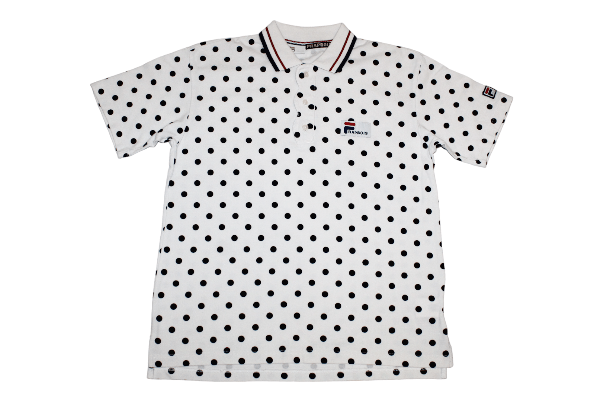 Frapbois Fila x Frapbois Issey Miyake Box Logo Dot Print Polo Shirt Size US S / EU 44-46 / 1 - 1 Thumbnail