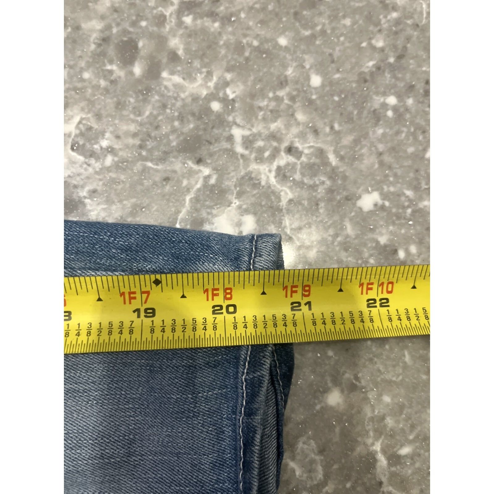Guess VINTAGE Guess Los Angeles Women's Skirt Midi Denim Blue Pencil S Corded Button Casual Spring Summer Womens Size 28" / US 6 / IT 42 - 6 Thumbnail
