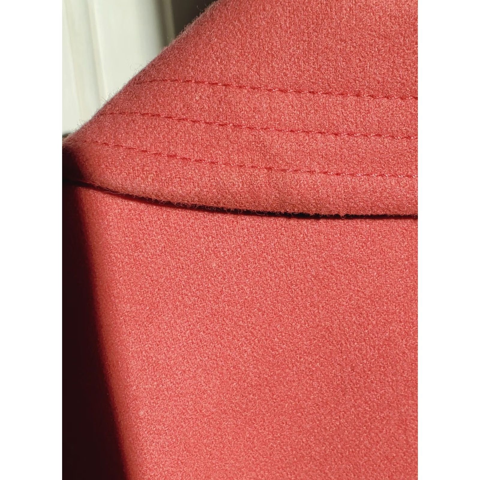 Pendleton VINTAGE Pendleton Jacket Women L 100% Virgin Wool Salmon-Pink Coral Made USA Button Pocket Lined Breathing Classics Women's Jacket Size L / US 10 / IT 46 - 8 Thumbnail