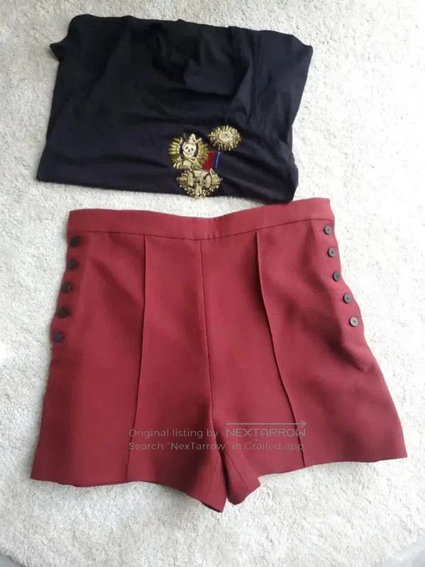 Dior Dior Wine Red Wool Women’s Shorts . Size 23" - 1 Thumbnail