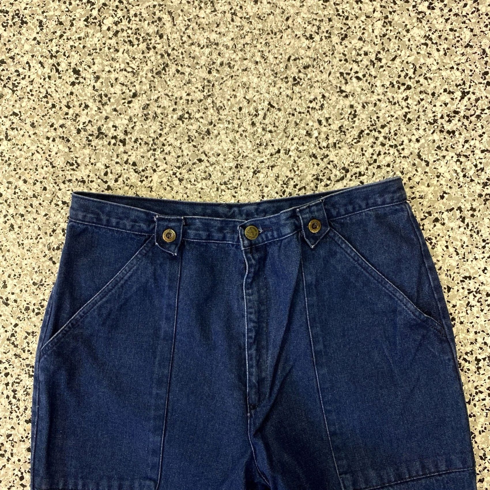 Jordache VINTAGE Jordache Jeans Womens Blue Wash Tapered Regular 31x30 Hemmed Size 24" / US 00 / IT 34 - 3 Thumbnail