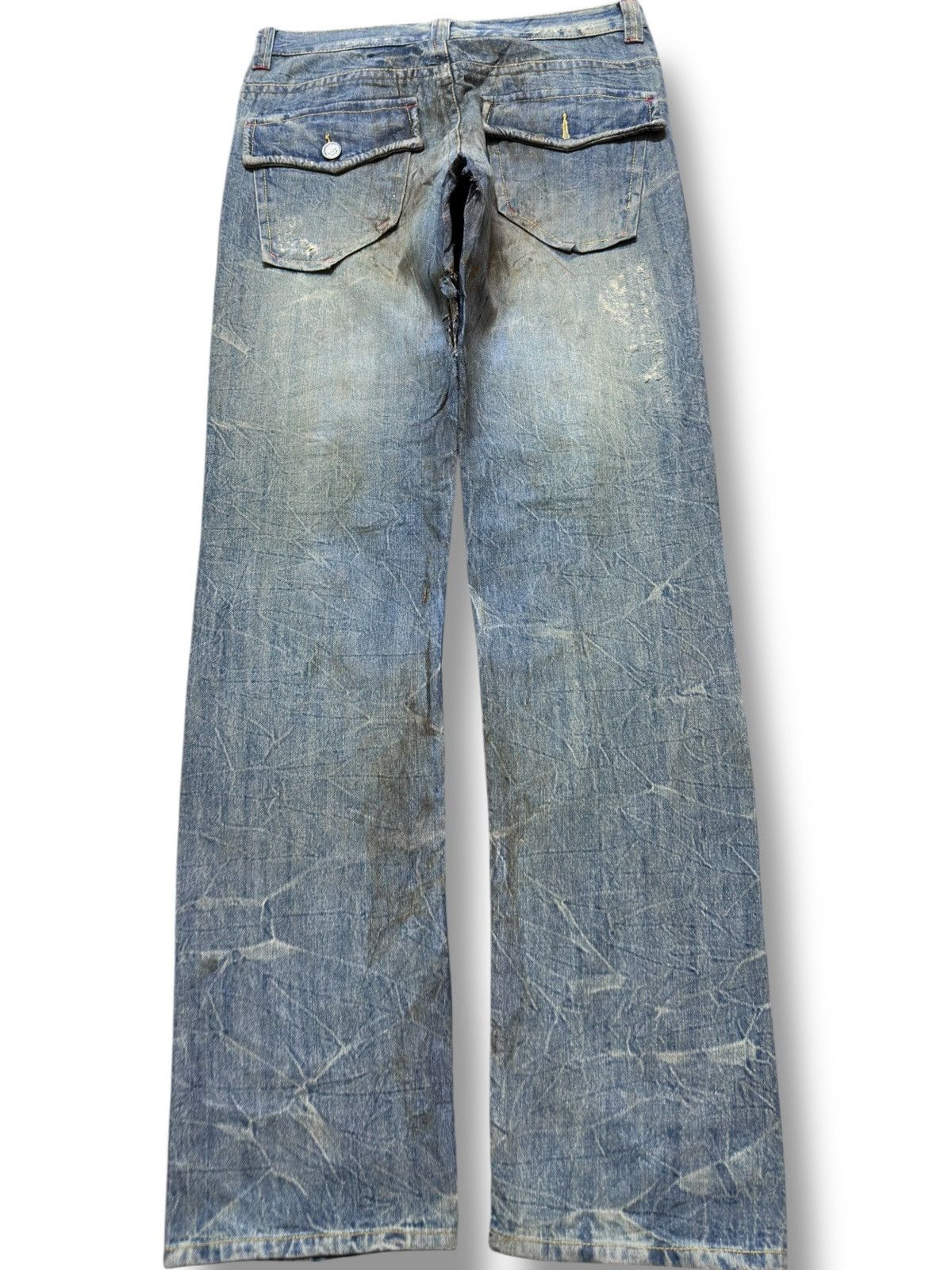 Hysteric Glamour Vintage Jungle Storm Mudwash Ripped Distressed Denim Size US 33 - 6 Thumbnail