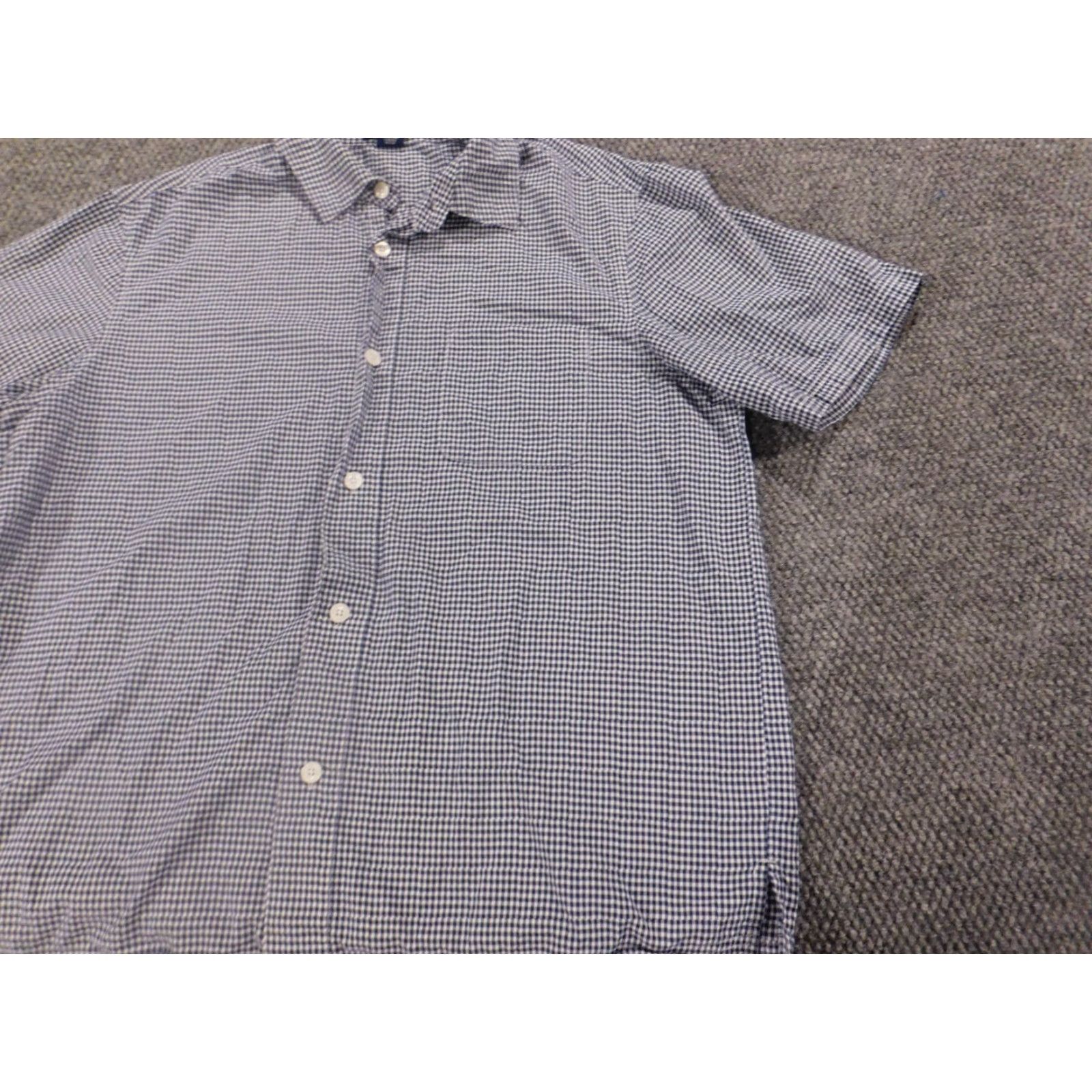 Vintage Saddlebred Shirt Large Mens Blue Plaid Knit Pajama Top Regular Sleepwear Button Down Size US L / EU 52-54 / 3 - 4 Thumbnail
