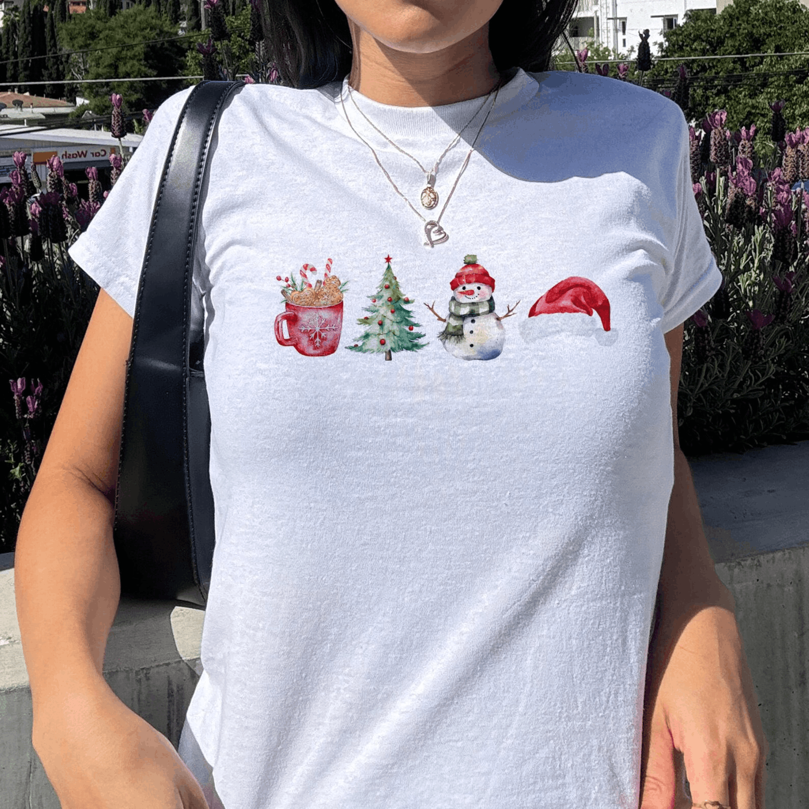 Other Tis The Season Baby Tee – Minimalist Christmas Crop Top Size S / US 4 / IT 40 - 3 Thumbnail