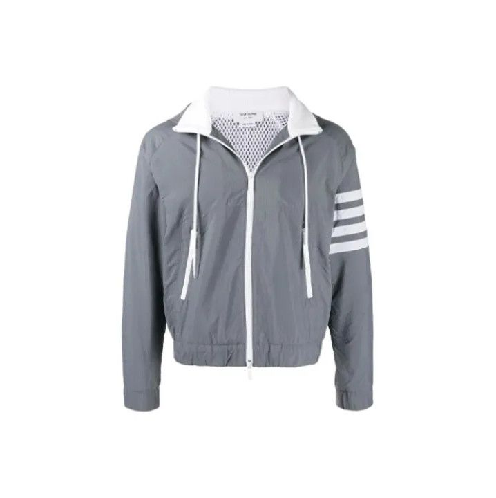 Thom Browne Thom Browne SS21 Striped Hooded Jacket Size US S / EU 44-46 / 1 - 1 Thumbnail