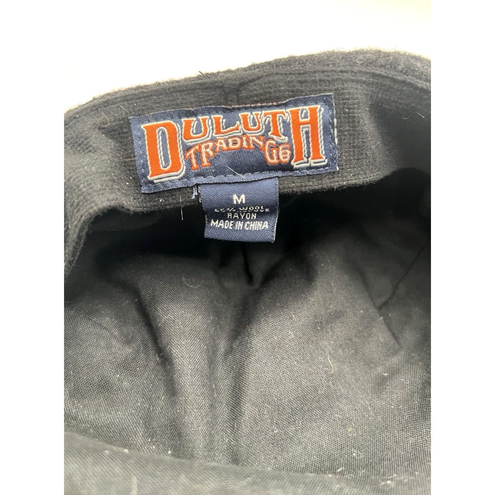 Duluth Trading Company Duluth Trading Co Newsboy Cap Wool Blend Black/Gray Cabbie Wool Blend Cap Men M Black Newsboy Cabbi e - Note: fix? Size ONE SIZE - 5 Thumbnail