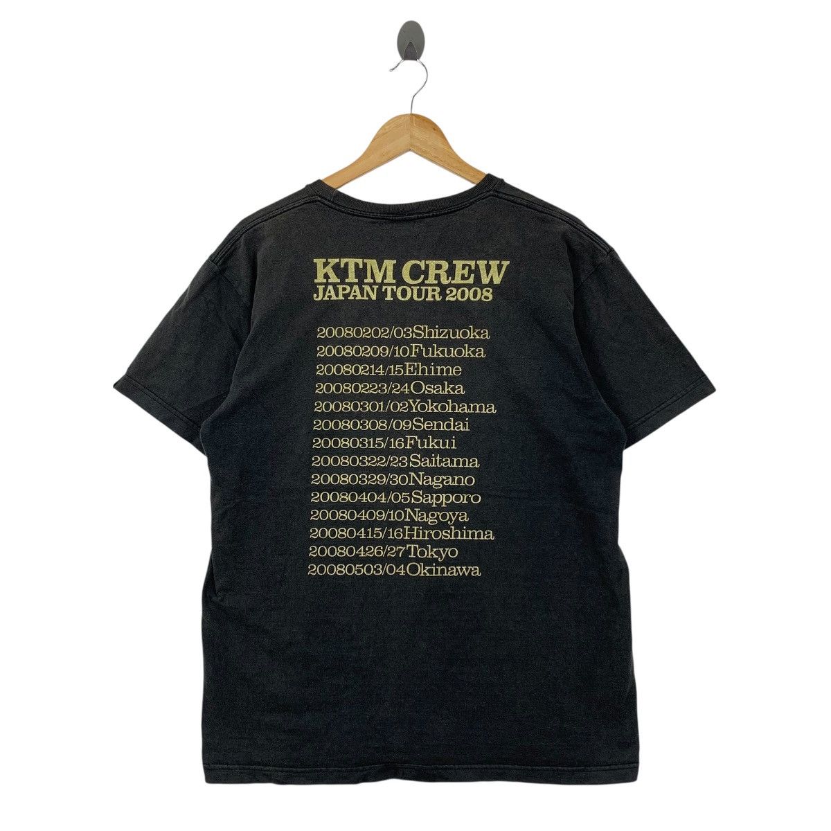 Japanese Brand THE META BOYS Ktm Crew Japan Tour 2008 Japanese Band Shirt Size US XL / EU 56 / 4 - 4 Thumbnail