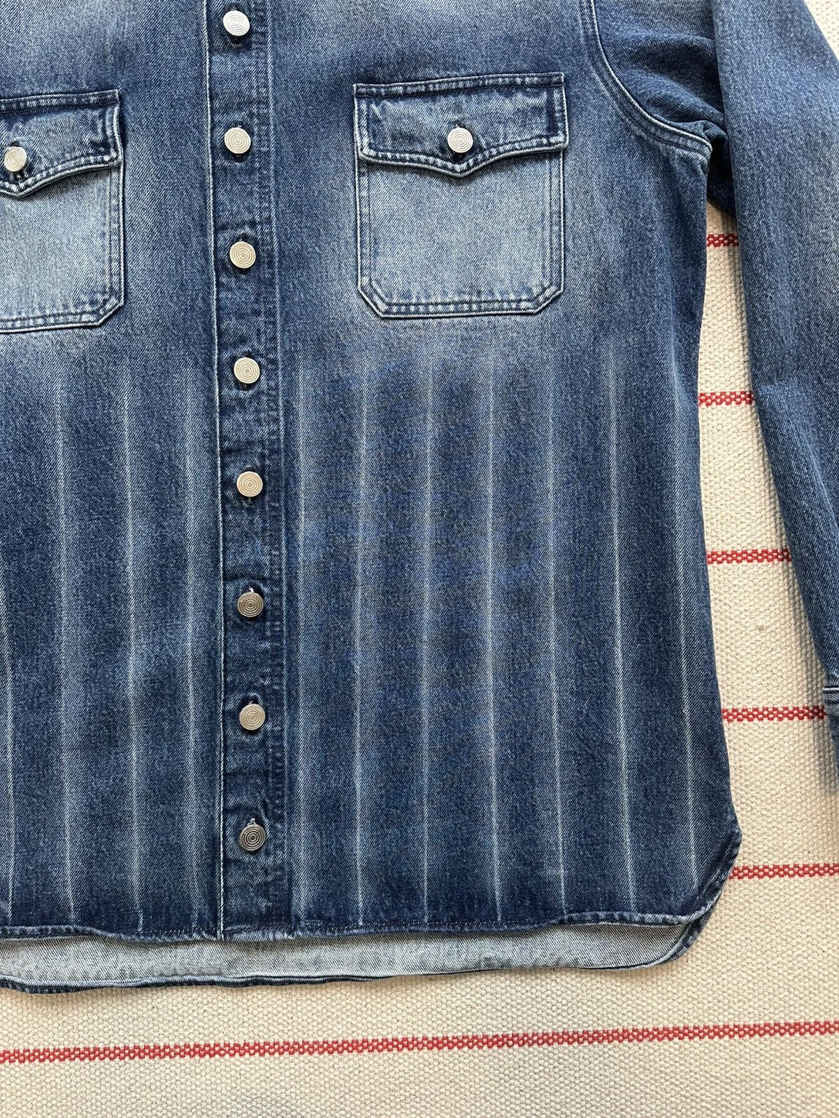 Namacheko New With Tags FW24-25 Hank Denim Shirt in Washed Blue size L Size US L / EU 52-54 / 3 - 15 Thumbnail