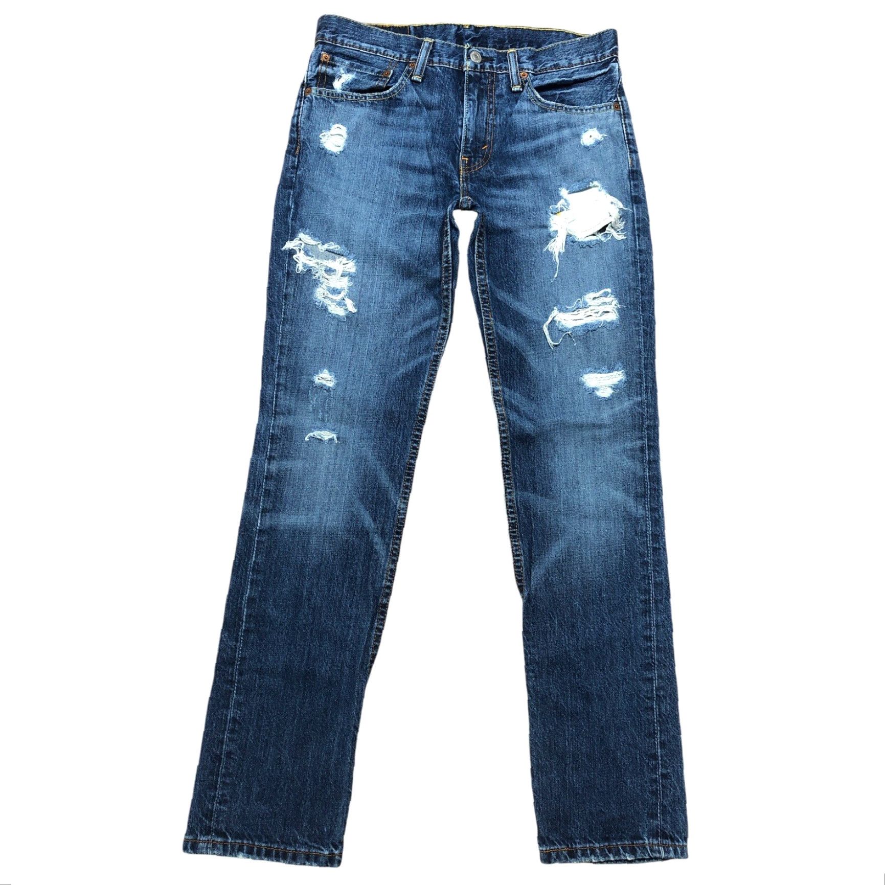 Levi's Levi's 511 Denim Jeans Slim Straight Distressed Mens 31x32 Blue Jeans Slim Straight Distressed Mens 31x32 Blue Levi's 511 Size US 31 - 2 Thumbnail