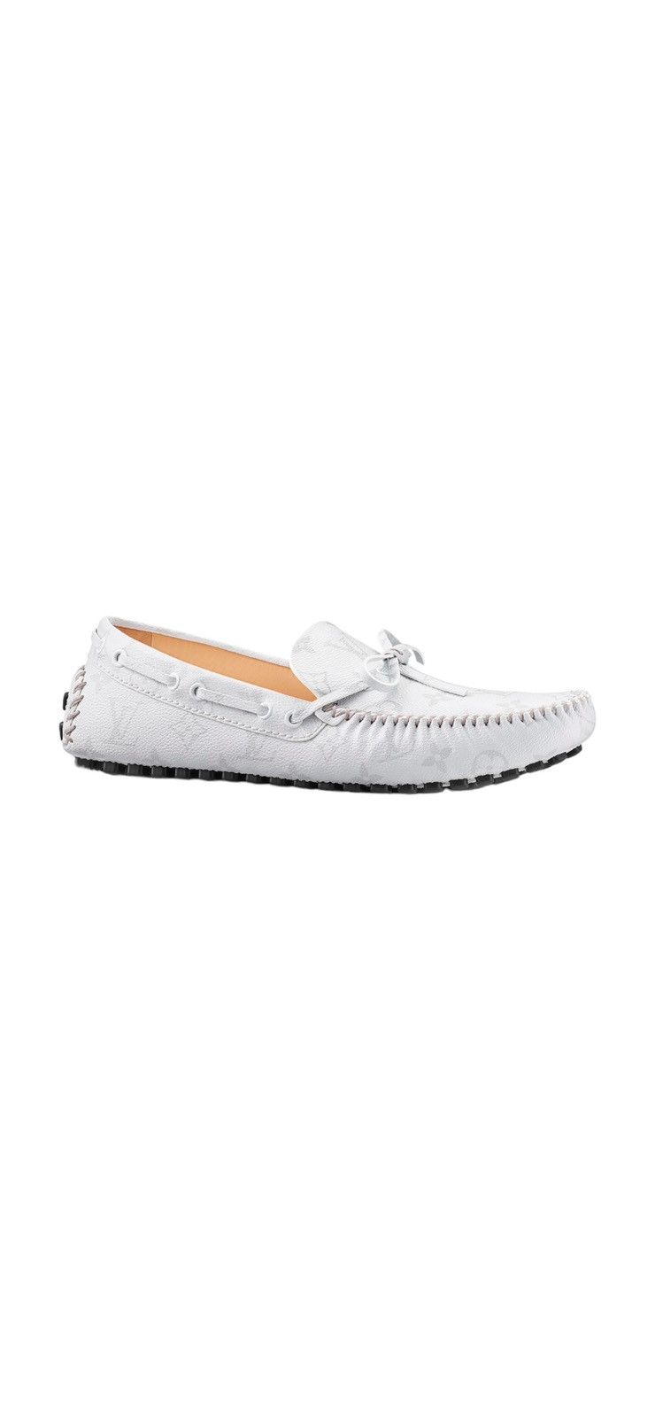 image of Louis Vuitton Arizona Moccasin Loafers in White, Men's (Size 6)