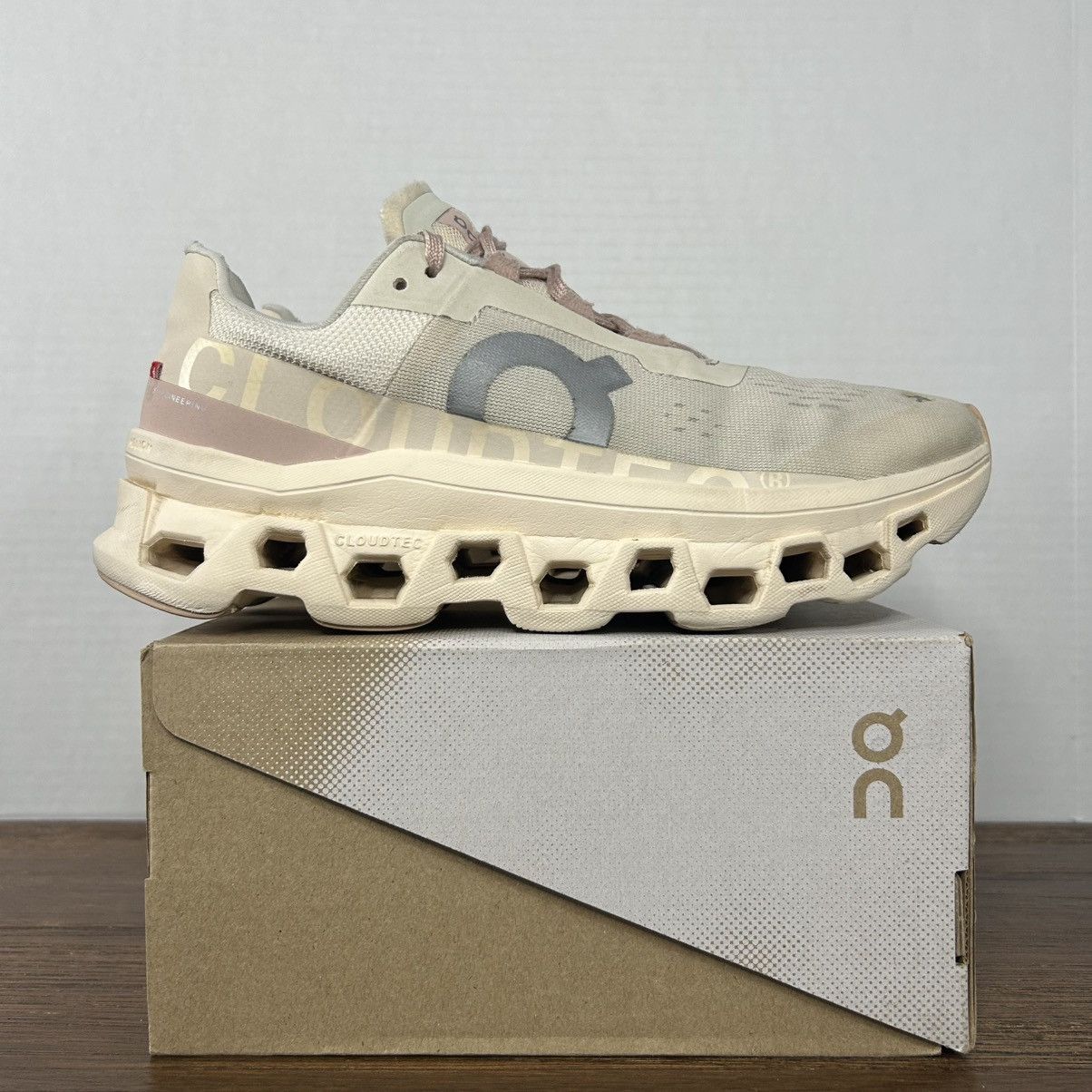 On On Running Cloudmonster Moon Fawn Women Size 10 Size US 10 / IT 40 - 1 Thumbnail