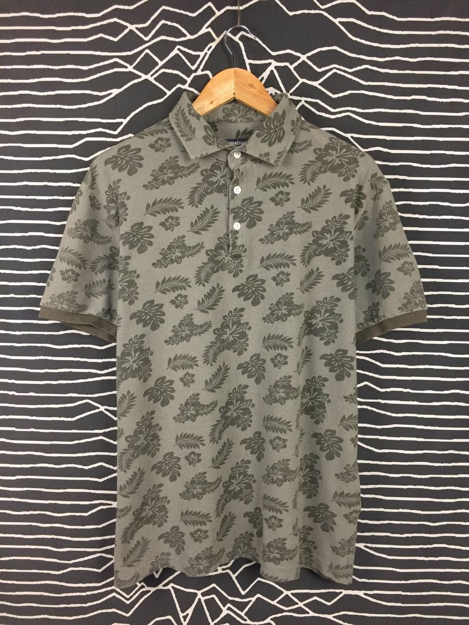 Vintage Terranova Italian Fashion Brand Patterned Polo Tee Size US XL / EU 56 / 4 - 2 Thumbnail