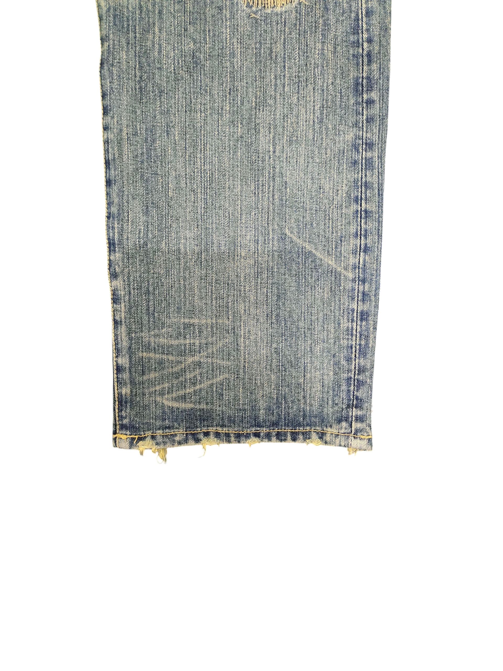 Comme des Garcons × Undercover Exhibitionist Japan Boro Sashiko Patchwork Distressed Jeans Size US 32 / EU 48 - 5 Thumbnail