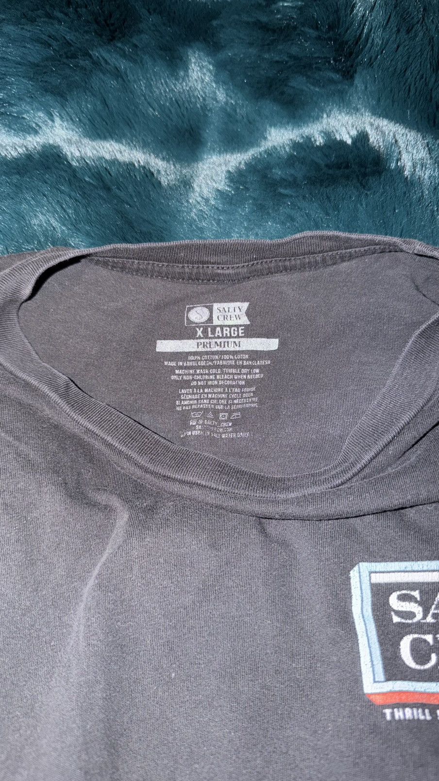 Other Salty Crew grey tee Size US XL / EU 56 / 4 - 3 Thumbnail