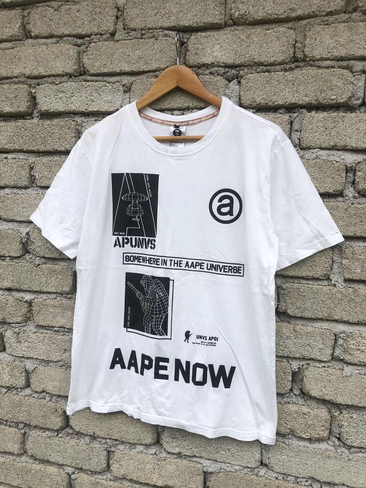 Japanese Brand Vintage Y2K Aape By Bathing Ape Tee Size US M / EU 48-50 / 2 - 4 Thumbnail