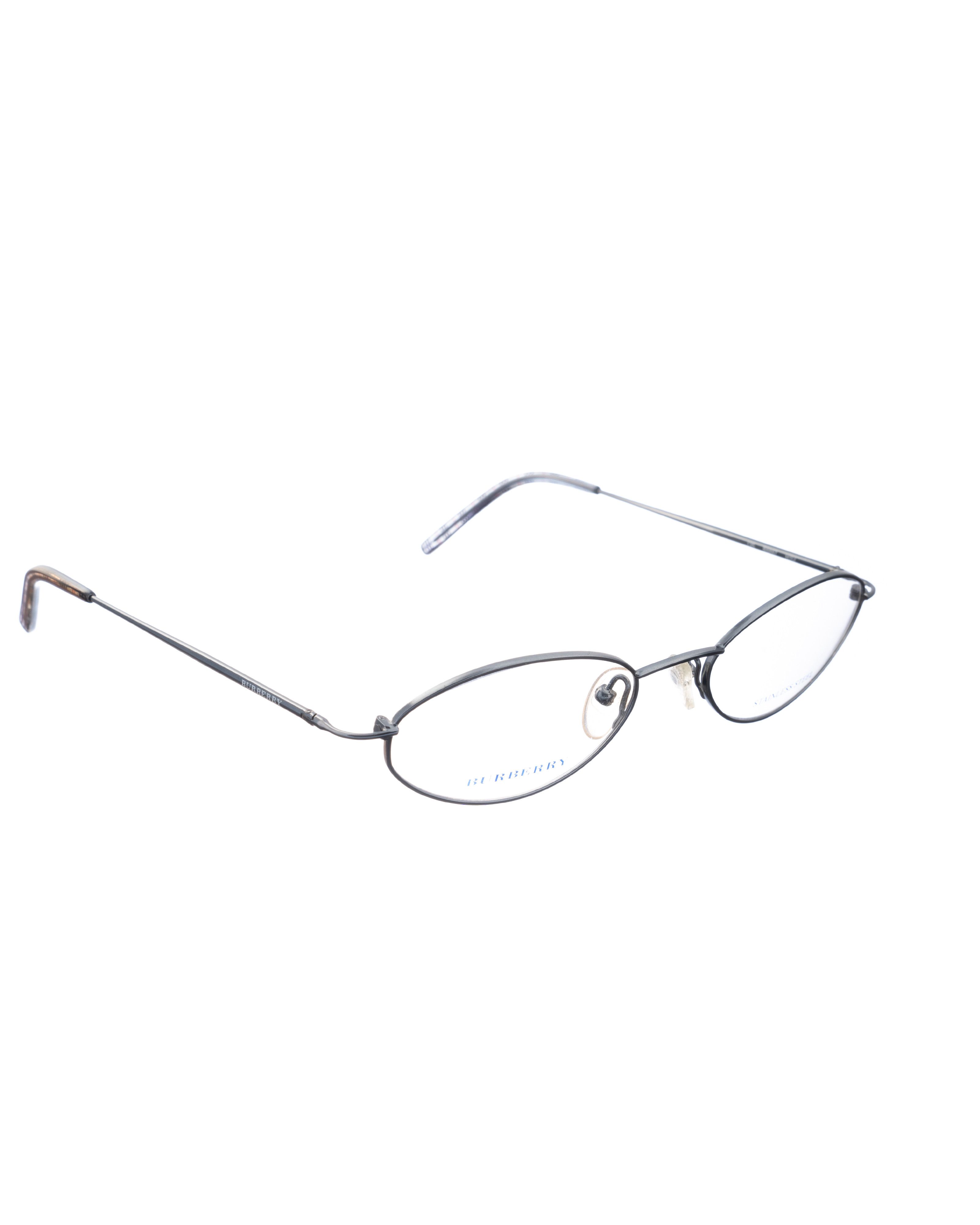 Burberry Burberry 00s Blue Silver Oval Glasses Size ONE SIZE - 2 Thumbnail