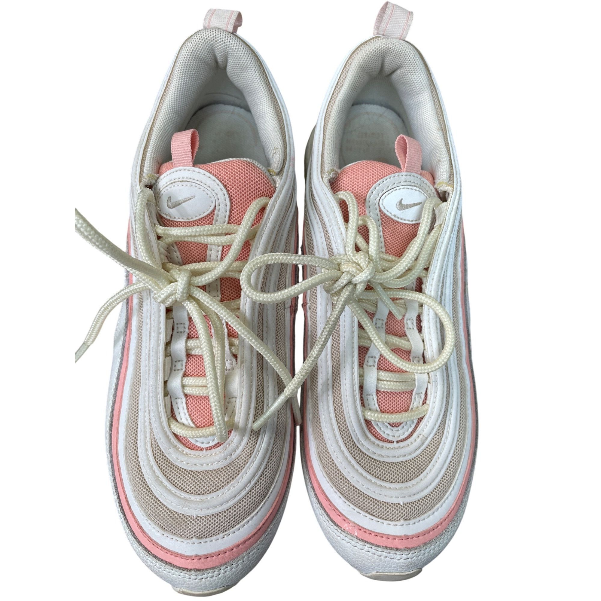 Nike Nike Air Max 97 Womens Summit White coral low top sneakers s Size US 8.5 / IT 38.5 - 18 Thumbnail