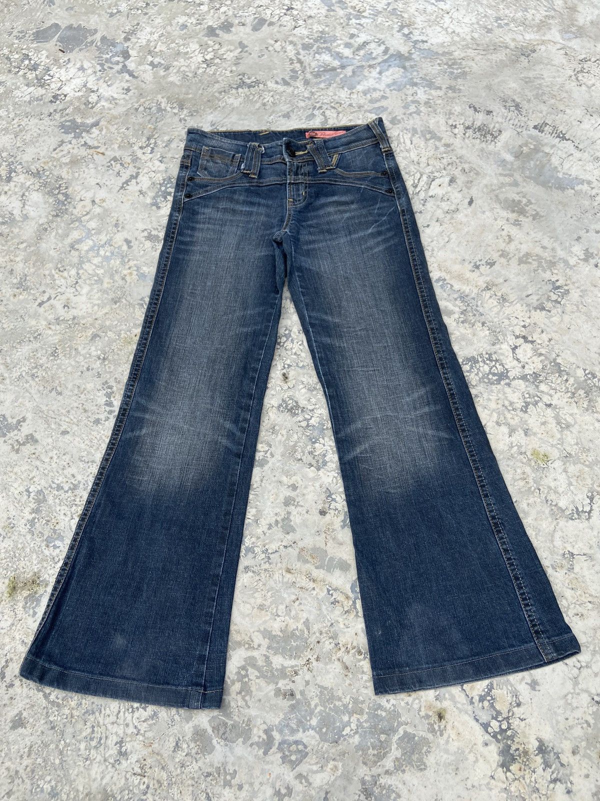 Japanese Brand Vintage Y2K rush hour denim pants flare Size 26" / US 2 / IT 38 - 1 Thumbnail