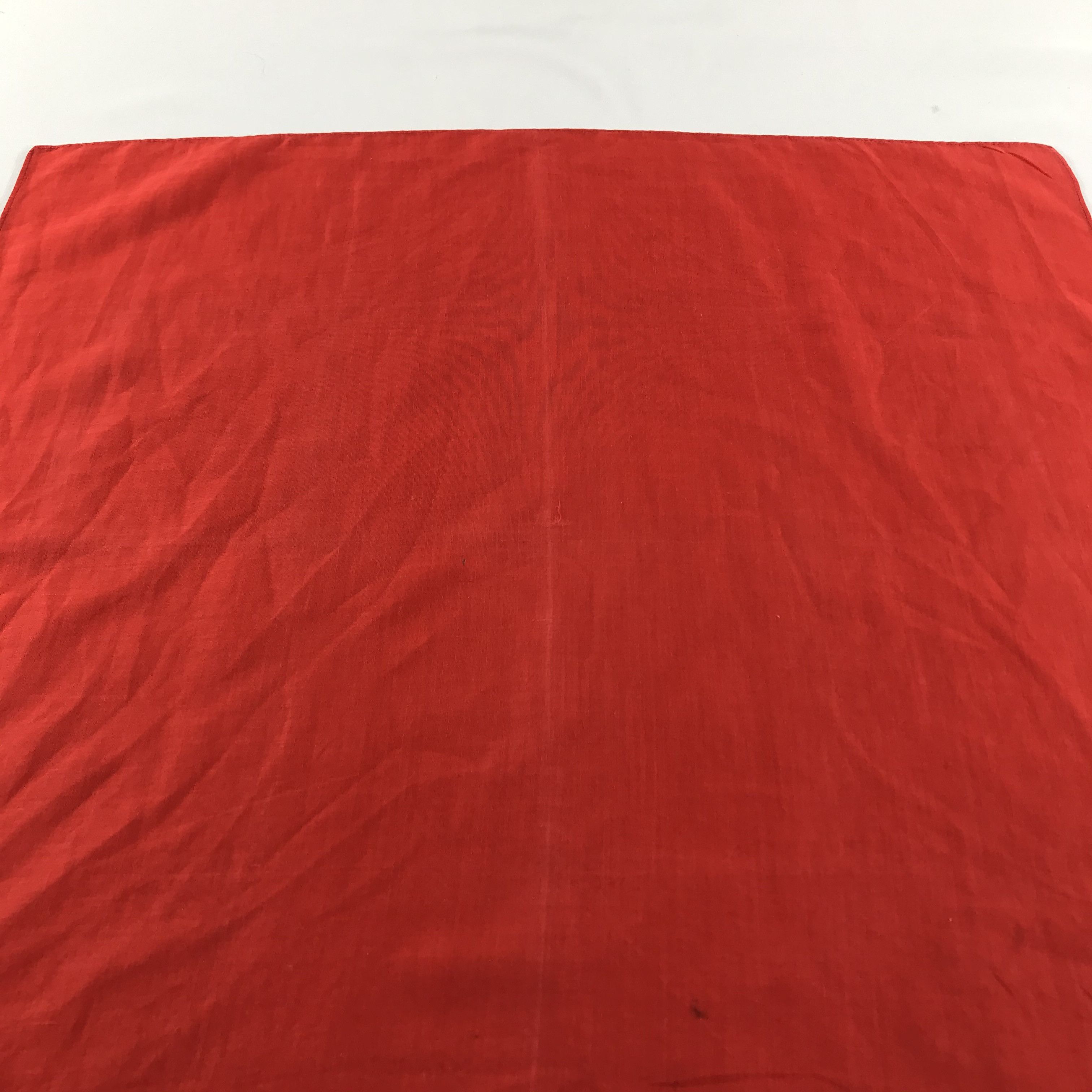 Hanae Mori Hanae Mori Plain Red Handkerchief Neckerchief Bandana H64 Size ONE SIZE - 5 Thumbnail