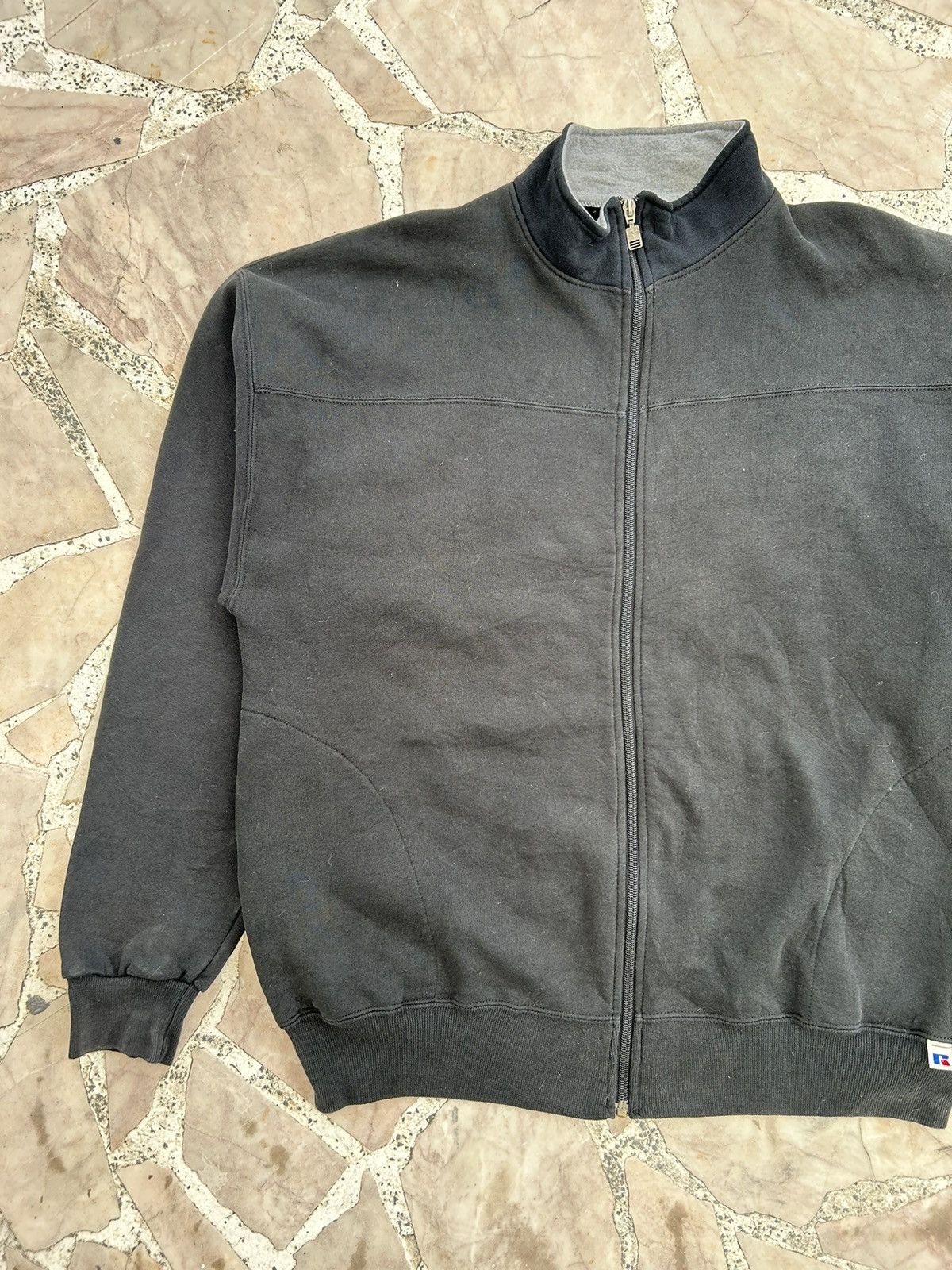 Russell Athletic Y2k Russell vintage black plain jacket Size US L / EU 52-54 / 3 - 4 Thumbnail