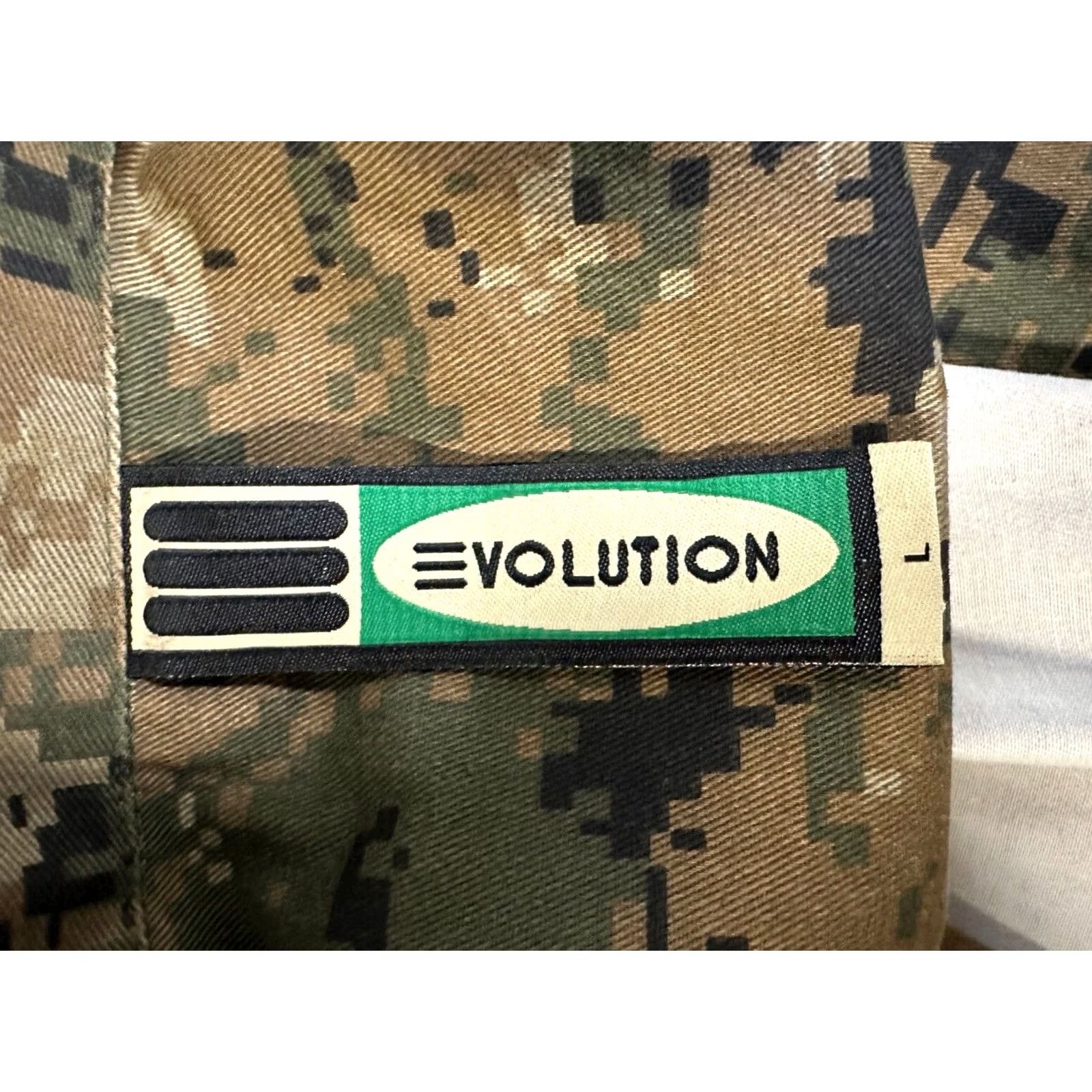 Vintage Evolution In Design Jacket Mens Large Brown Digital Camo Military Flap Pockets Size US L / EU 52-54 / 3 - 5 Thumbnail