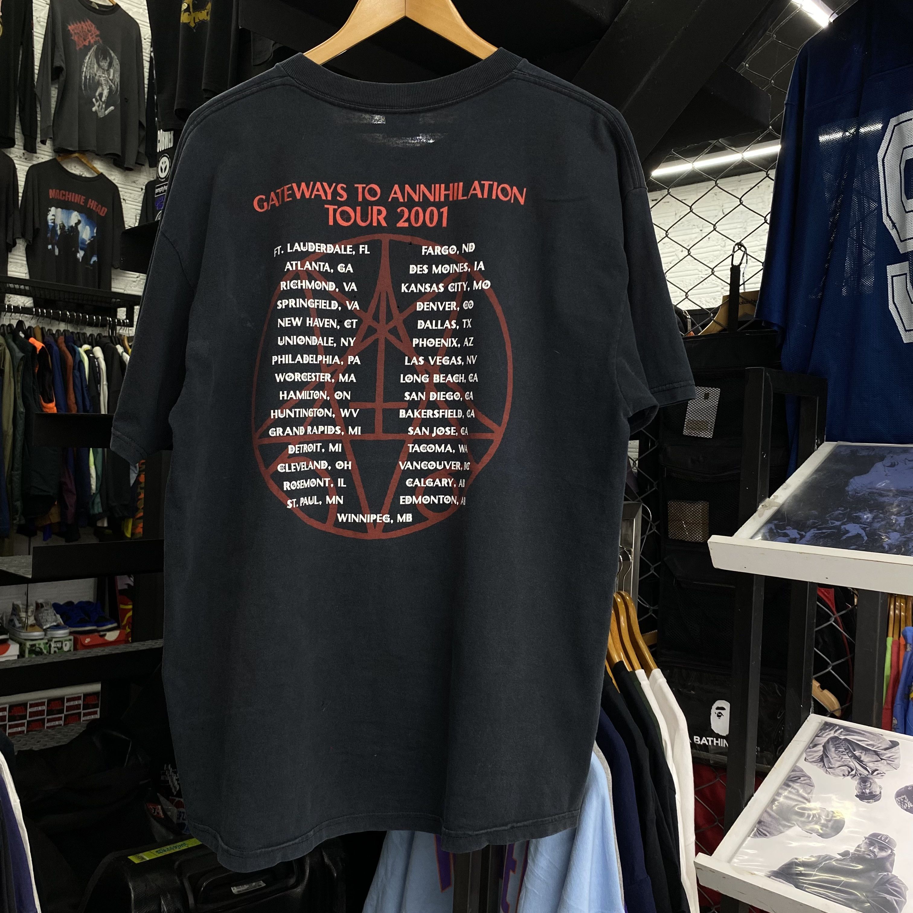 Band Tees MORBID ANGEL Gateways To Annihilation Vintage 2001 Shirt Size US XL / EU 56 / 4 - 4 Thumbnail
