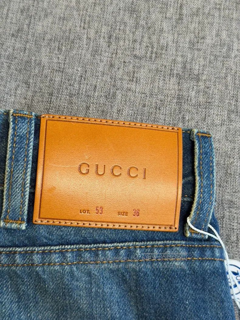 Gucci Gucci Striped webbing tapered jeans Size US 36 / EU 52 - 6 Thumbnail