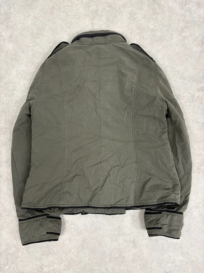 Moschino Moschino Khaki Officer Asymmetrical Zip Military Bomber Jacket Size S / US 4 / IT 40 - 6 Thumbnail