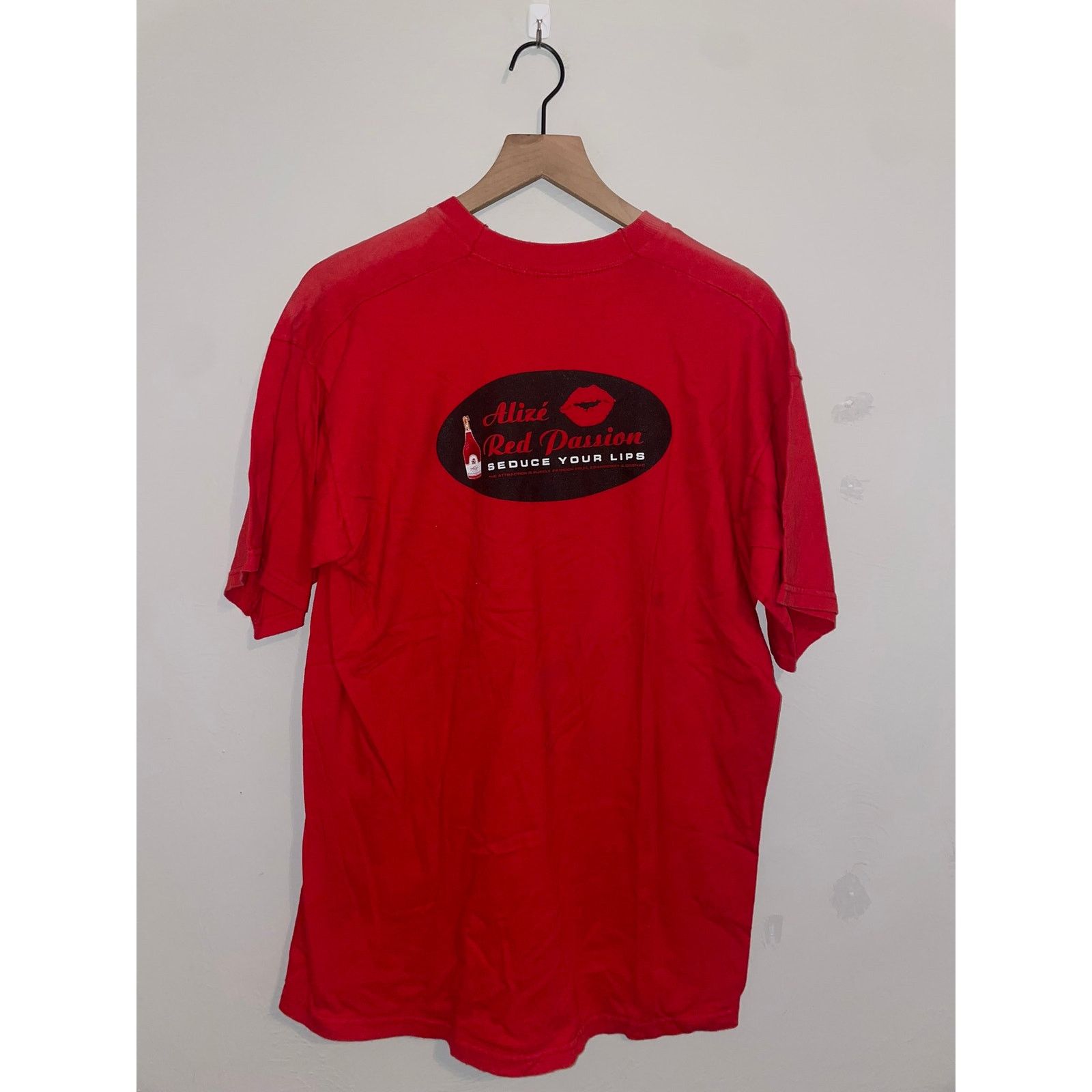 Vintage Vintage Red Passion Shirt Alize De France Drink Tee 90s XL Size US XL / EU 56 / 4 - 1 Thumbnail