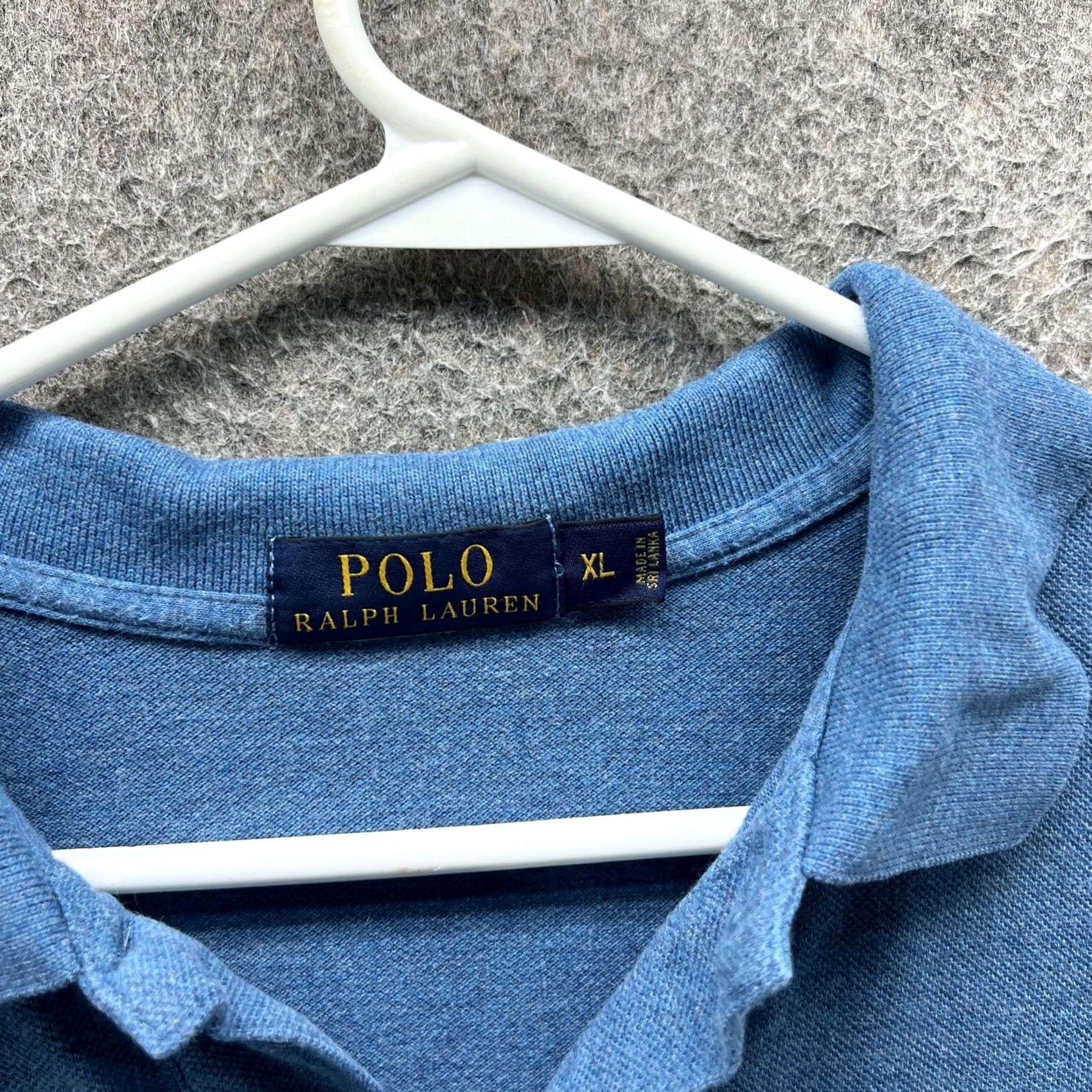 Polo Ralph Lauren Polo Ralph Lauren Polo Shirt Mens XL Blue Solid Pony Logo Short Sleeve Casual Size US XL / EU 56 / 4 - 2 Thumbnail