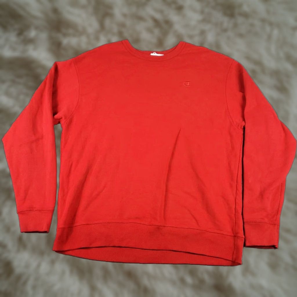 Champion Champion Mens XL Extra Large Red Casual Pullover Sweatshirt Size US XL / EU 56 / 4 - 1 Thumbnail