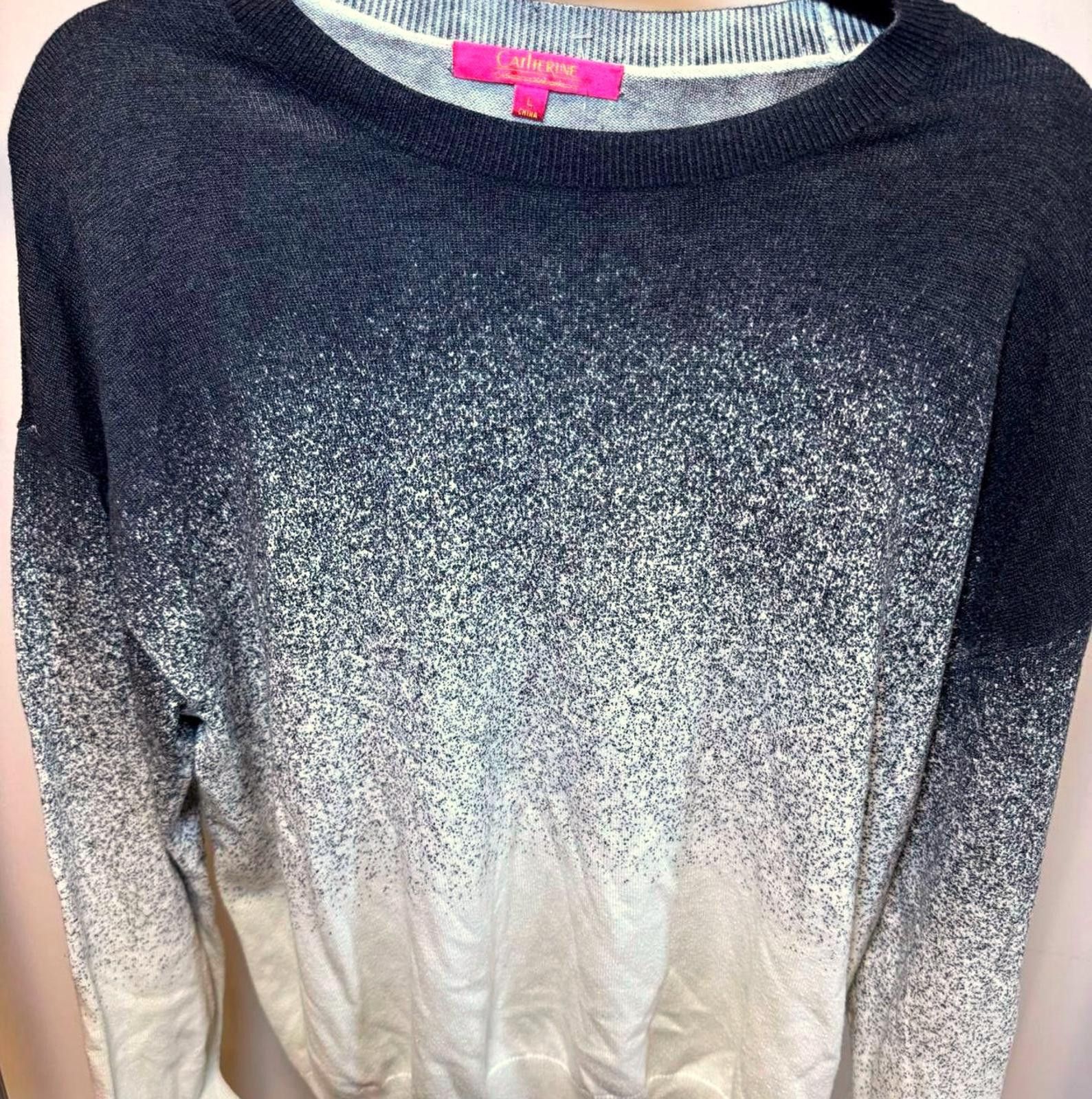 Designer Catherine Malandrino Ombre Knit Sweater - Size L Size L / US 10 / IT 46 - 1 Thumbnail