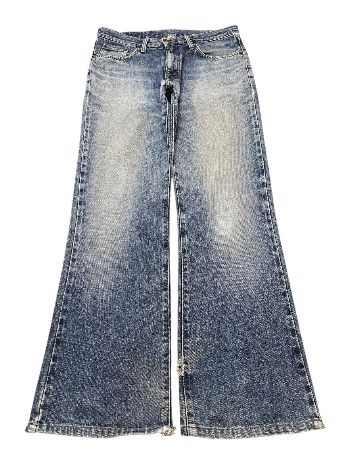 Edwin Vintage Edwin 401 Blue Wash Faded Style Wide Leg Jeans Size US 32 / EU 48 - 1 Thumbnail