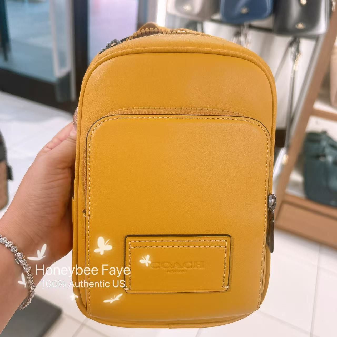 Coach Racer Sling Pack CX071 Buttercup Size ONE SIZE - 1 Thumbnail