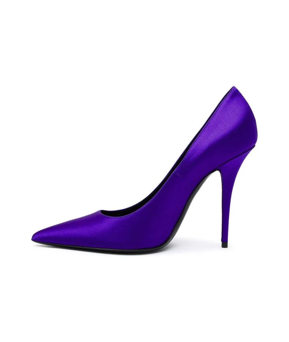 Saint Laurent Paris o1y0126 Pumps in Purple Size US 6.5 / IT 36.5 - 2 Thumbnail