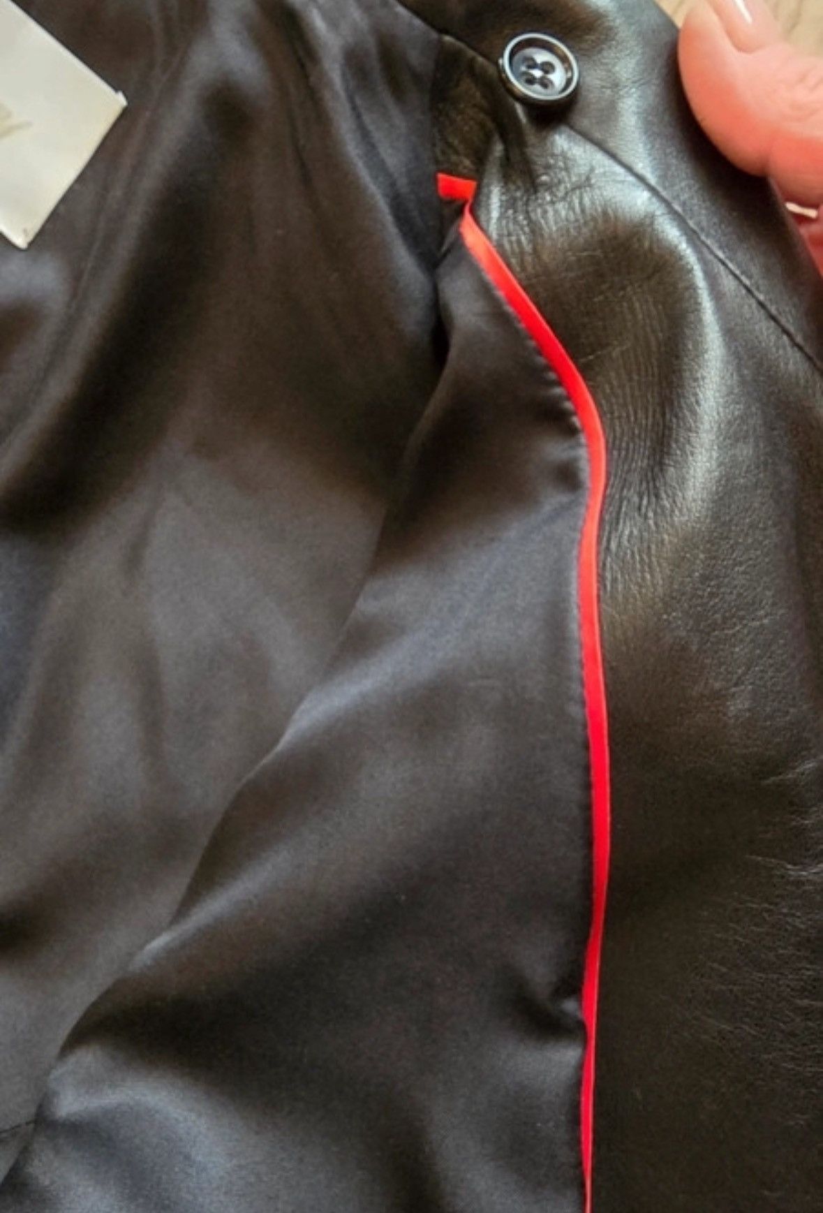 RARE 2 PIECE CASHMERE AND LEATHER COAT