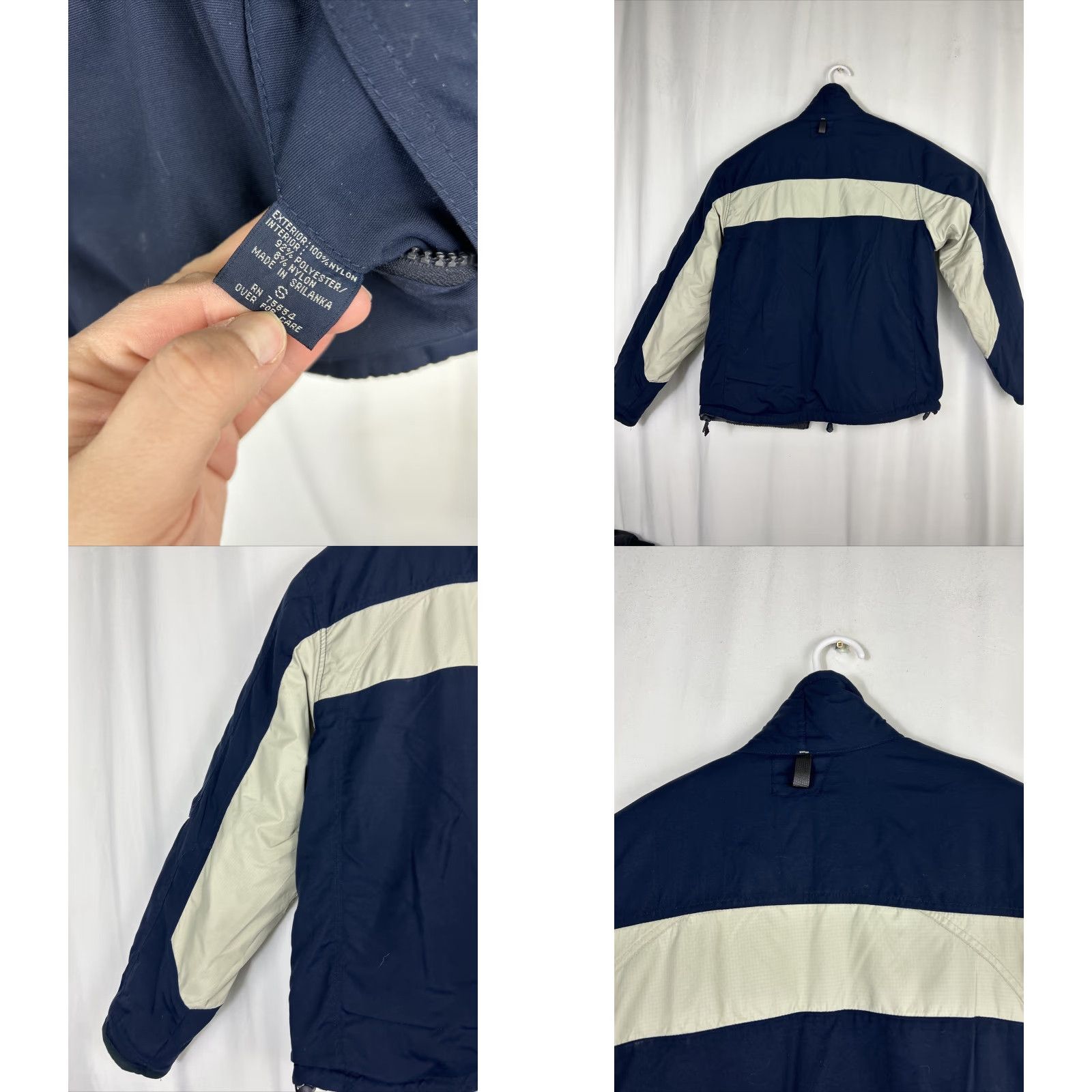 Abercrombie & Fitch VINTAGE Abercrombie & Fitch Men Small Blue Fleece Lined Coat Jacket Reversible Blue Gray Windbreaker Size US S / EU 44-46 / 1 - 8 Thumbnail