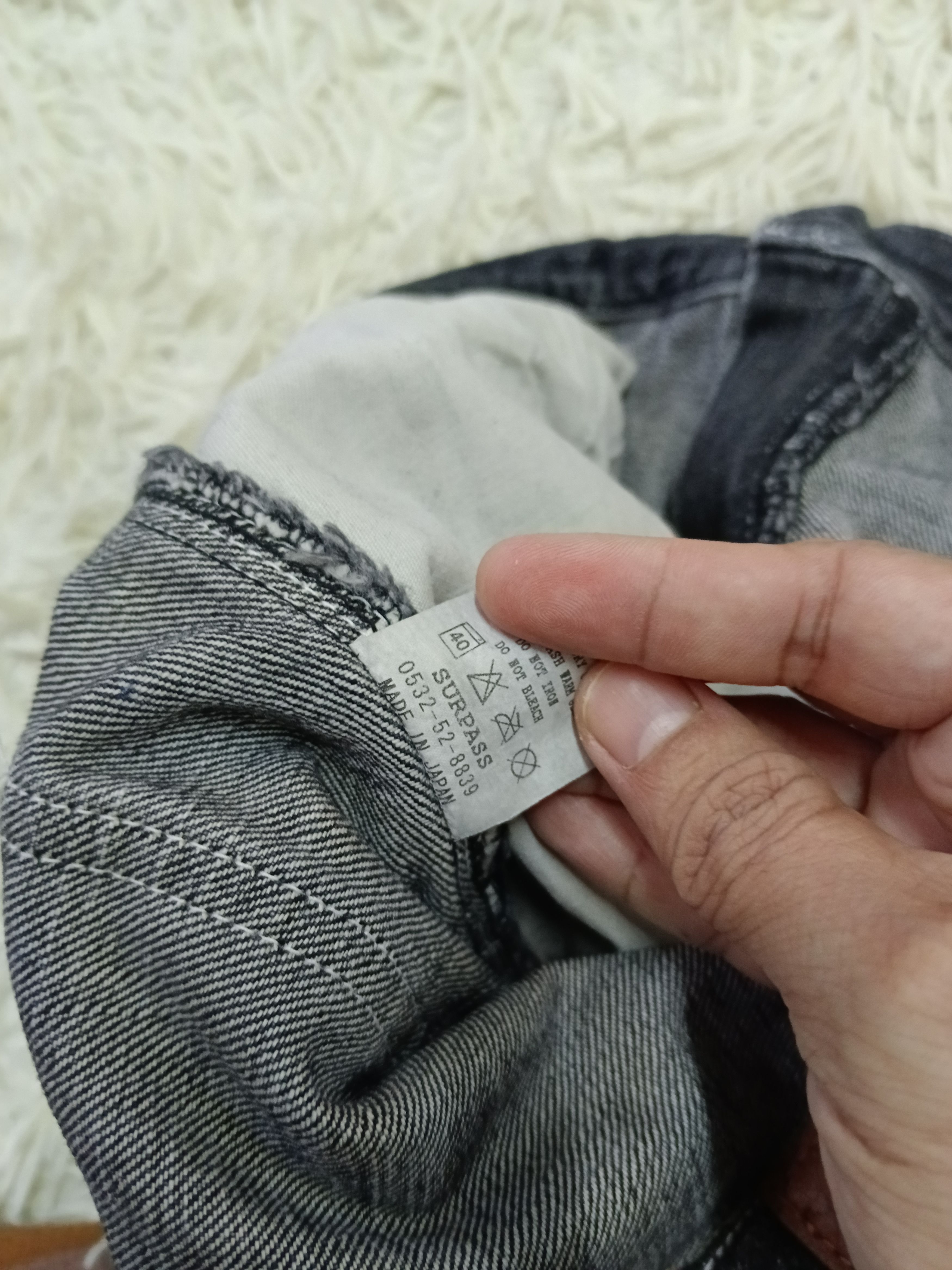 Japanese Brand DISTRESSED WIDE PANTS SURPASS DOUBLE KNEE CARPENTER DENIM Size US 37 - 8 Thumbnail
