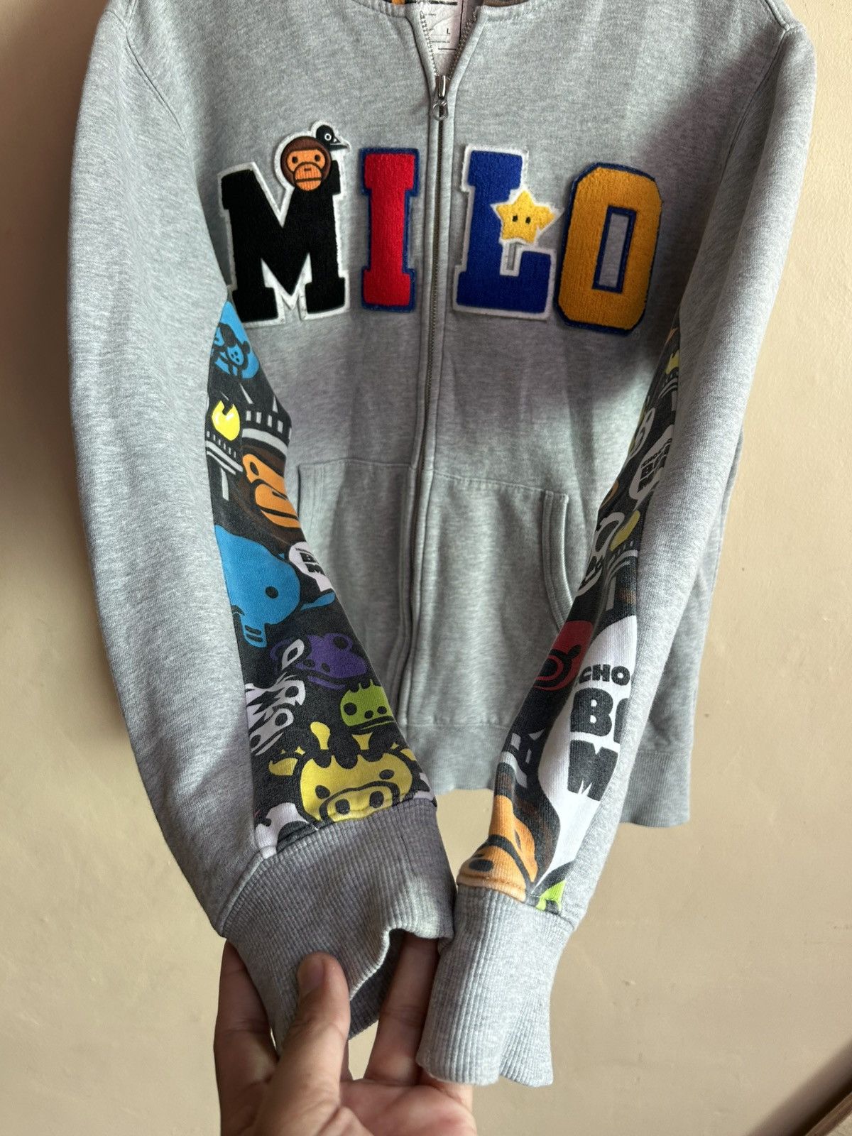 Bape × Chocolate BAPE x CHOCOOLATE - CHENILLE STITCH FULL ZIP HOODIE Size US L / EU 52-54 / 3 - 3 Thumbnail