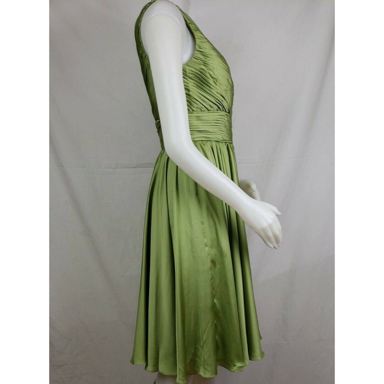 Monique Lhuillier Dress Womens Sz 6 Ruched One Shoulder Swin