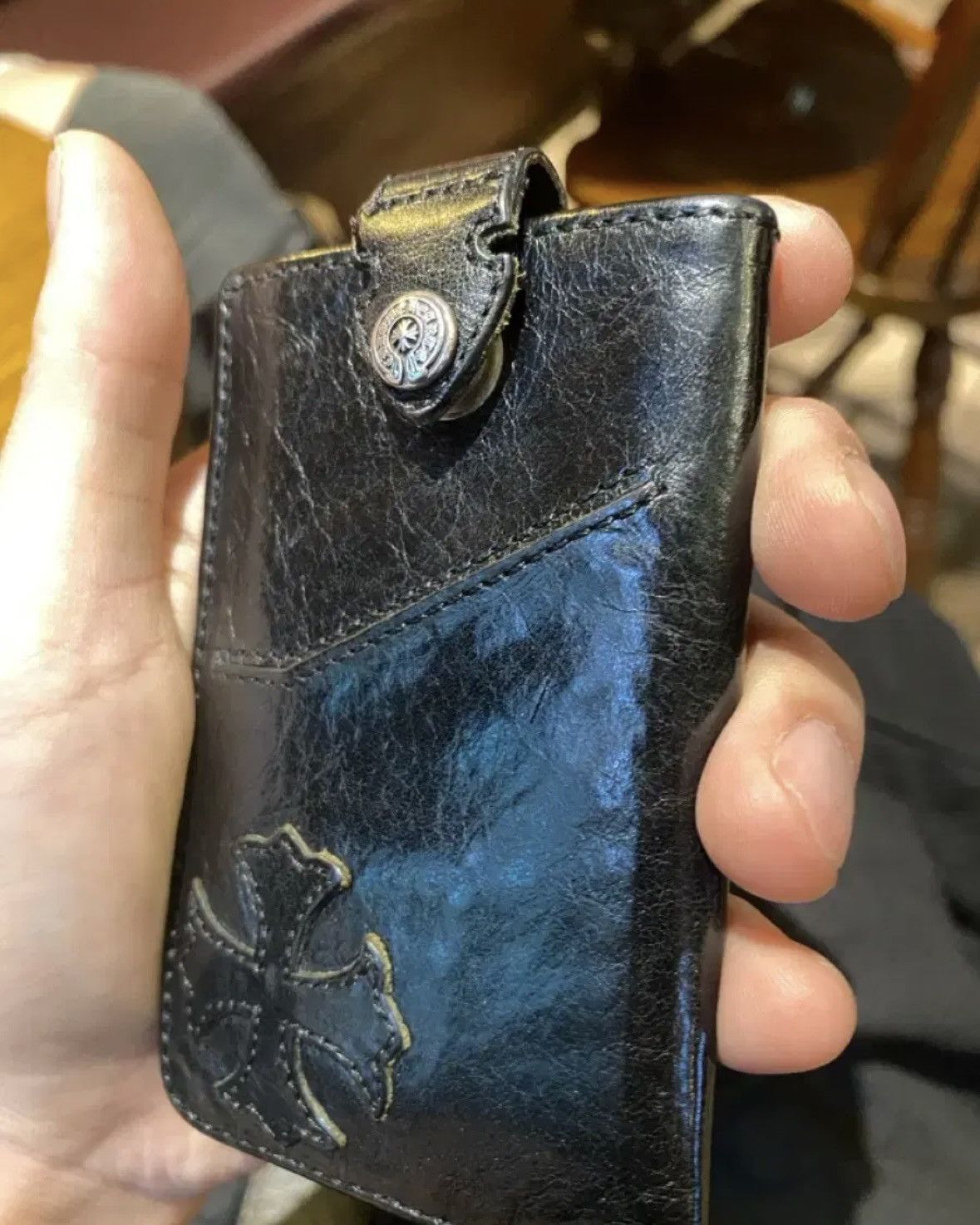 Chrome Hearts *rare* Leather Patch Card Case Size ONE SIZE - 5 Thumbnail
