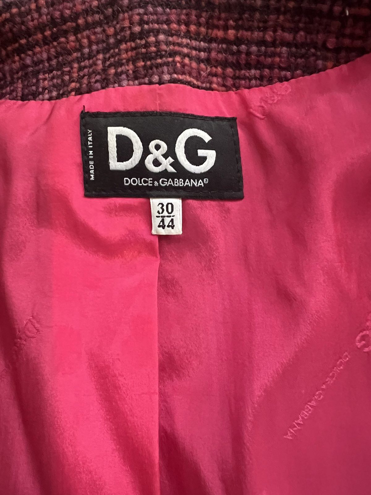 Dolce & Gabbana D&G Dolce & Gabbana Vintage Women Wool Denim Jacket Size M / US 6-8 / IT 42-44 - 2 Thumbnail