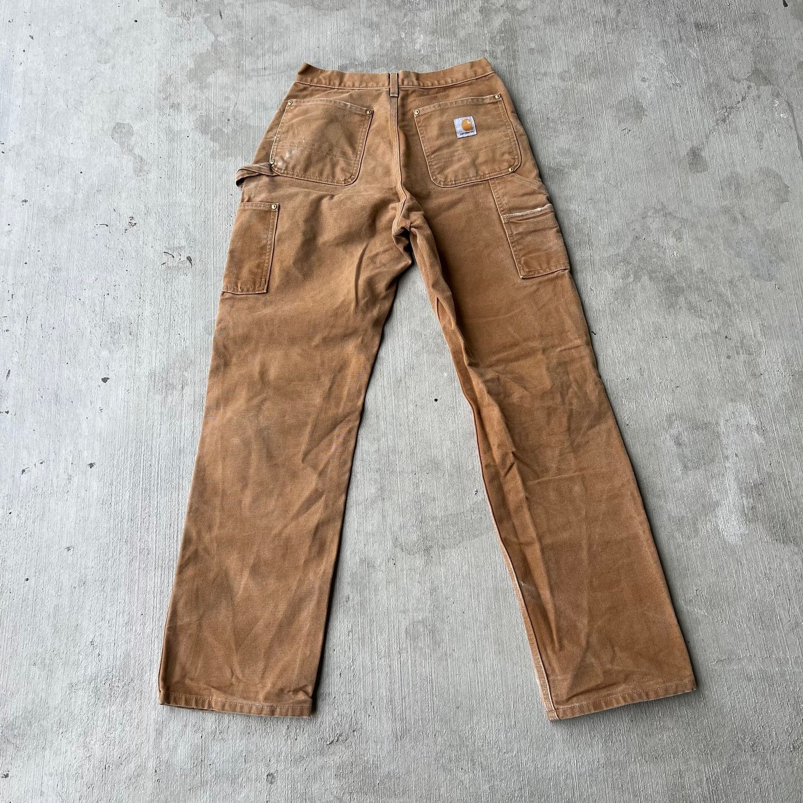 Carhartt × Vintage Carhartt brown double knee work wear carpenter pants Size US 27 - 4 Thumbnail
