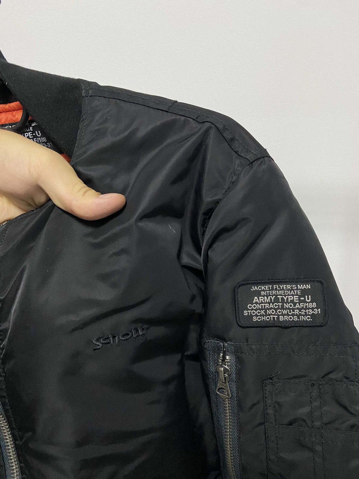Schott × Vintage Schott Ma 1 Army Bomber Jacket Vintage Small Logo Size US M / EU 48-50 / 2 - 3 Thumbnail