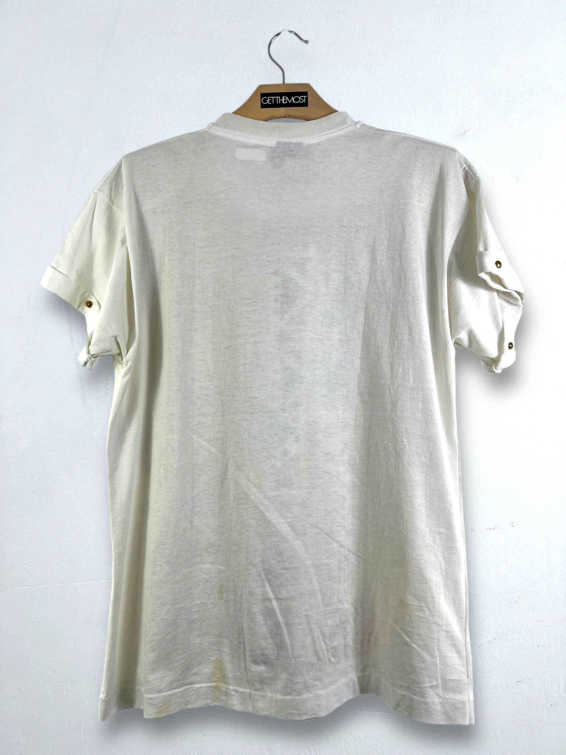 Vintage No.4844 Vintage 90s African Art Graphic Tee (OSFA) Size US L / EU 52-54 / 3 - 11 Thumbnail