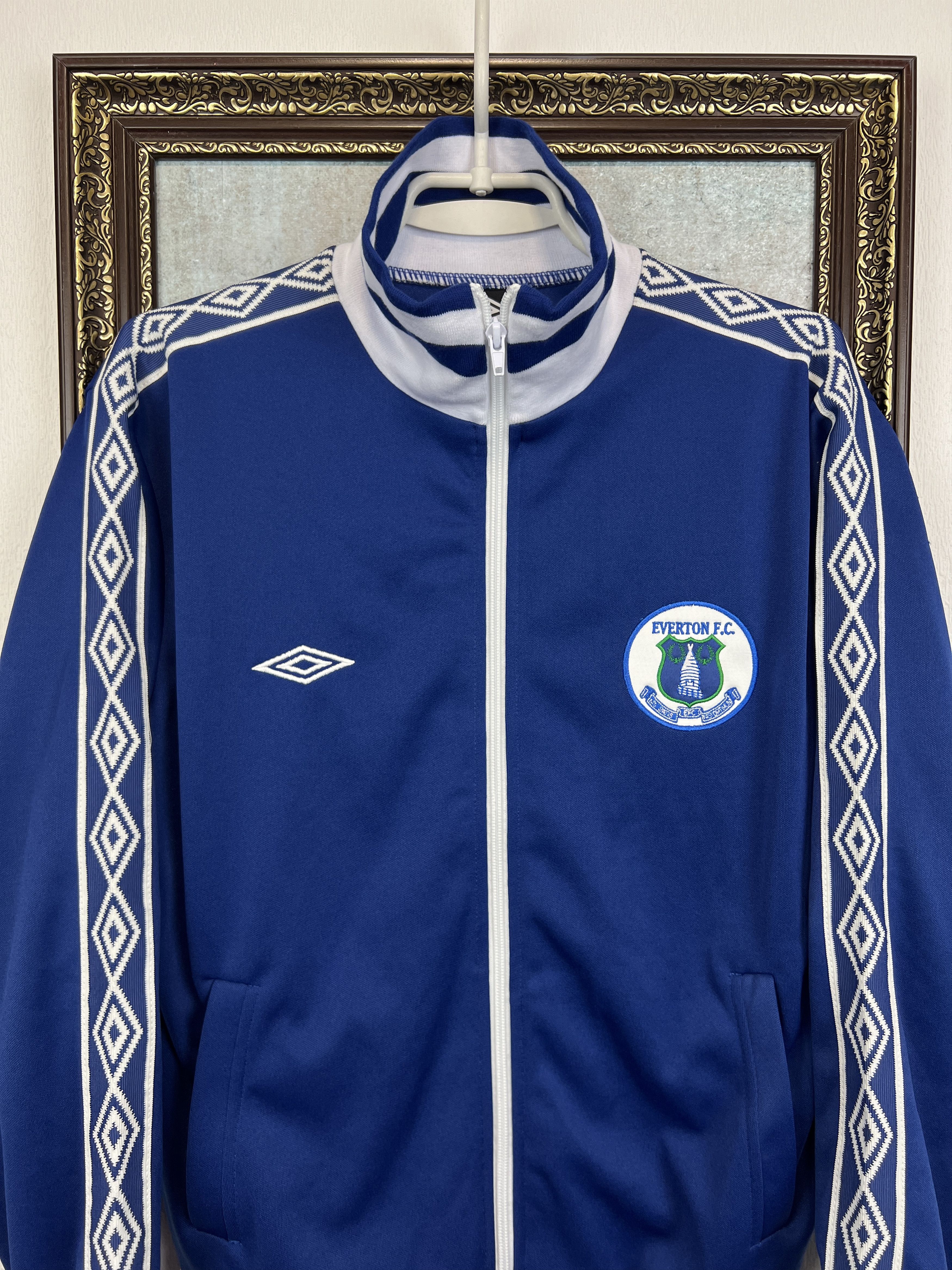 Umbro Umbro Everton Football Track Top Soccer Jacket Blue Zip Rare Size US M / EU 48-50 / 2 - 2 Thumbnail
