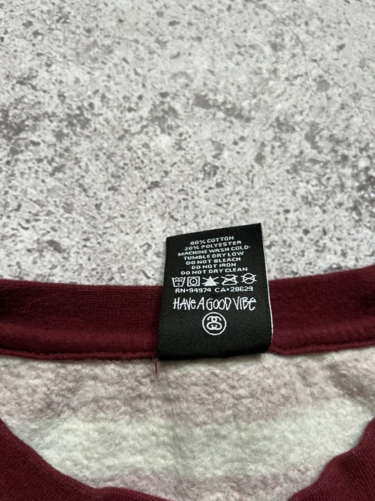 Stussy × Vintage Stussy Striped Sweatshirt Big Logo Men's Size US M / EU 48-50 / 2 - 15 Thumbnail